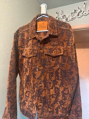 PRPS Rust & Brown Patterned Lightweight Shirt Jacket